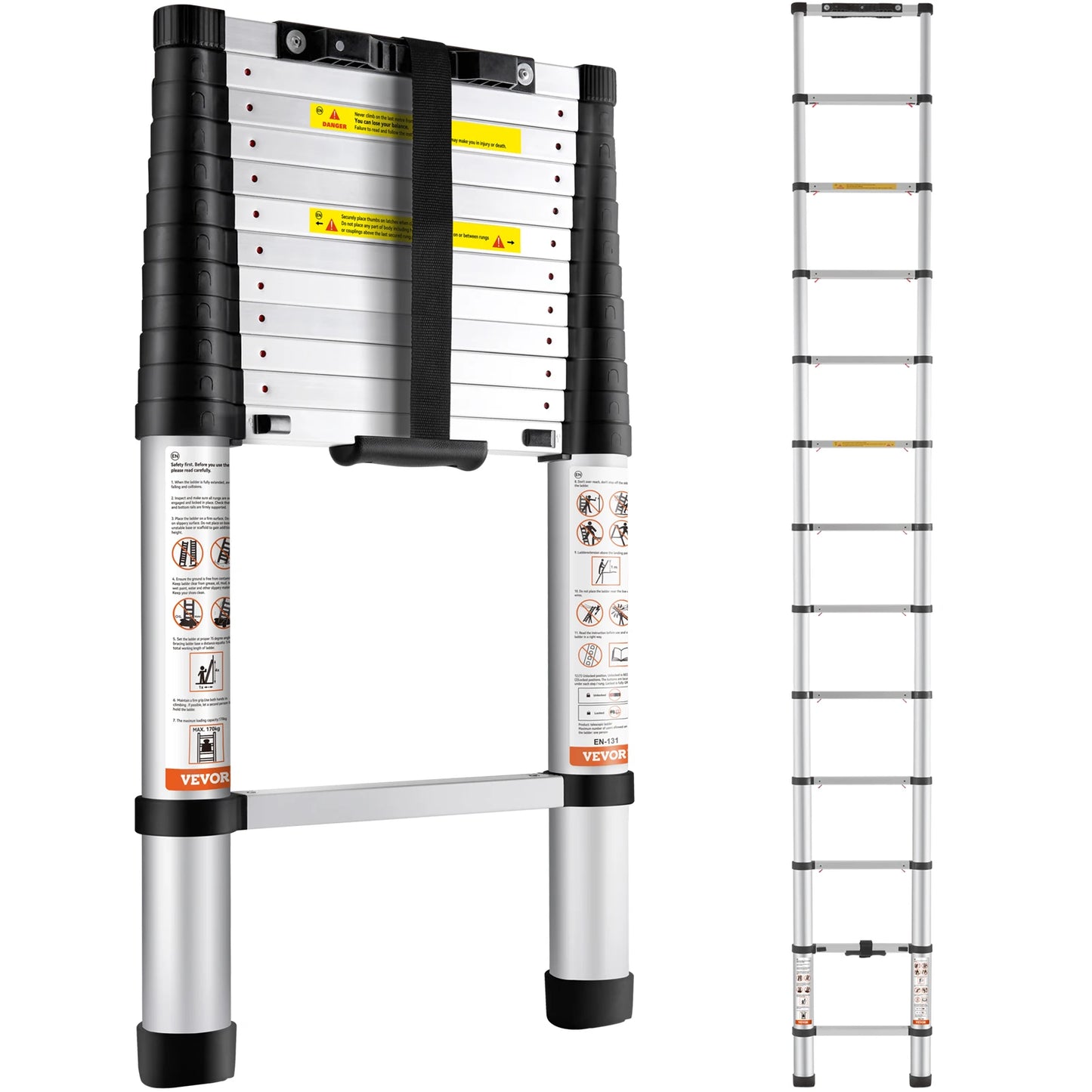 SteelLift™ Telescopic Heavy-Duty Ladder
