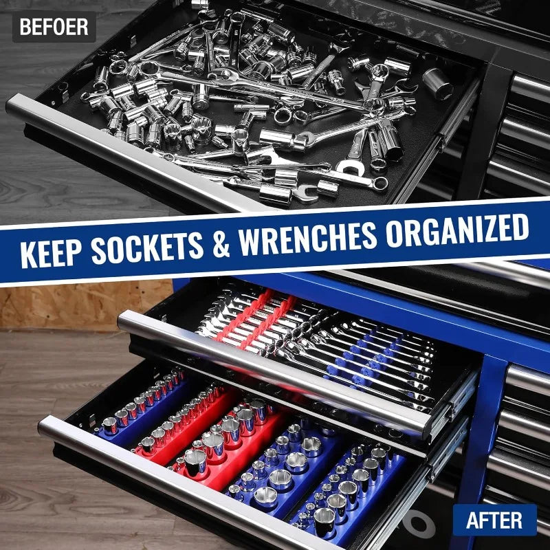 MagMount™ Socket & Wrench Organizer Set (8-Piece)