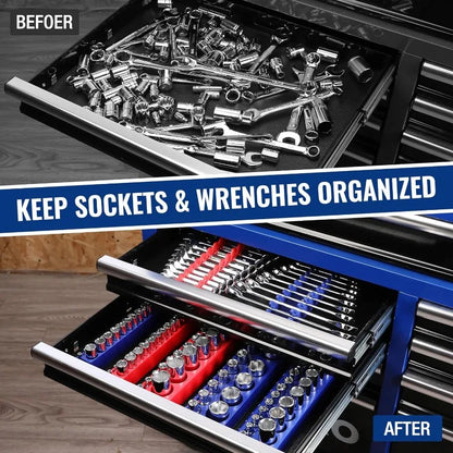 MagMount™ Socket & Wrench Organizer Set (8-Piece)