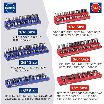 MagMount™ Socket & Wrench Organizer Set (8-Piece)