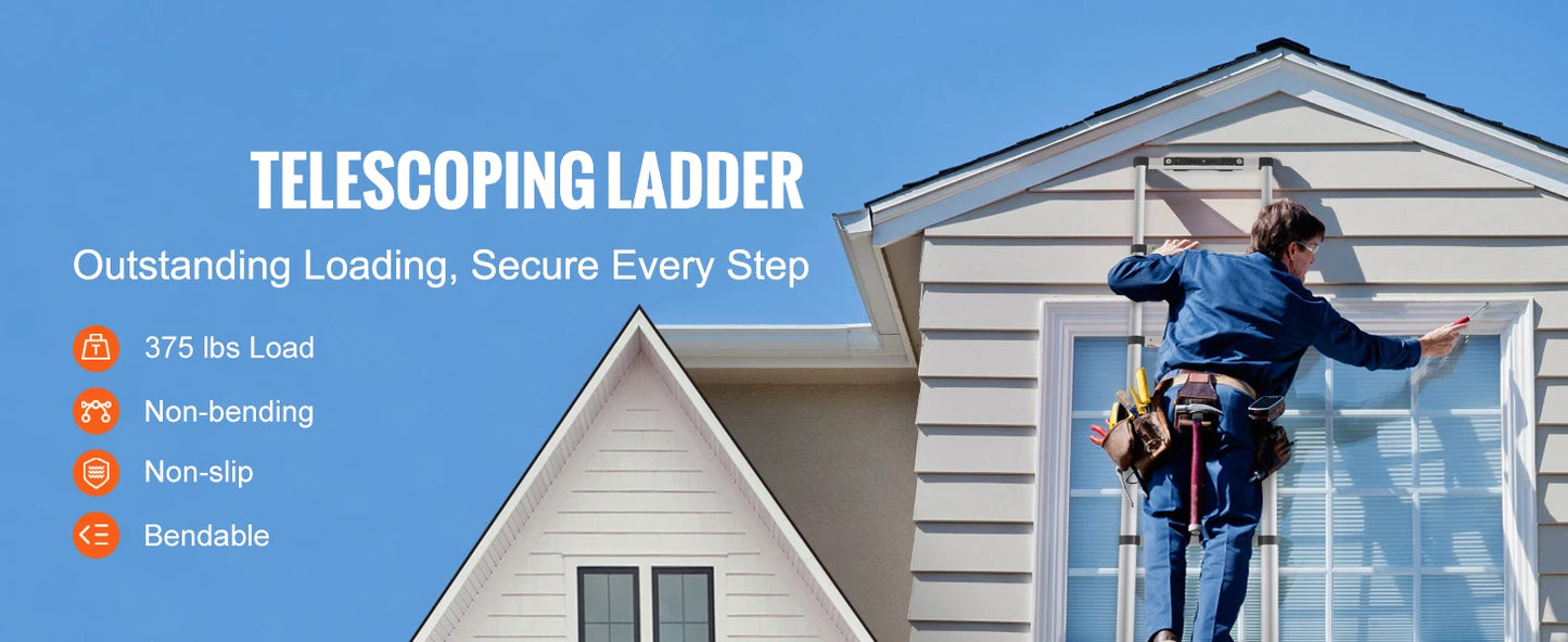 SteelLift™ Telescopic Heavy-Duty Ladder