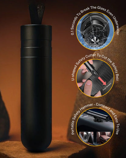 Emergency Glass Disruptor + Safety Cutter