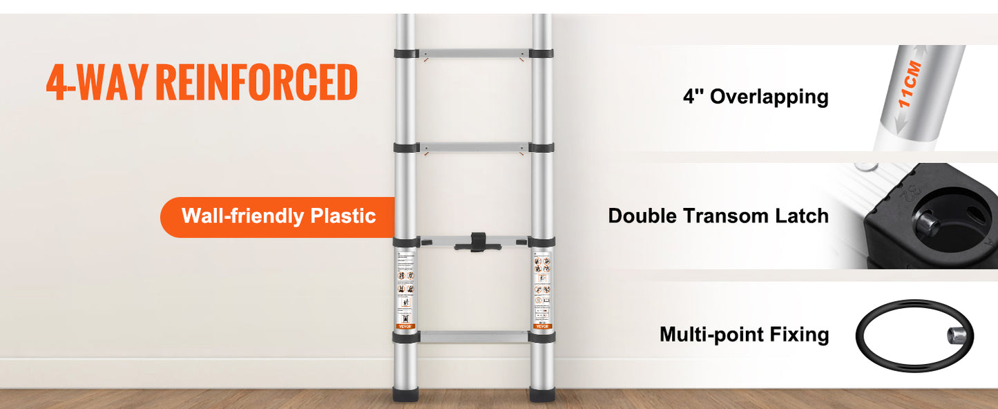 SteelLift™ Telescopic Heavy-Duty Ladder