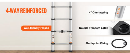SteelLift™ Telescopic Heavy-Duty Ladder
