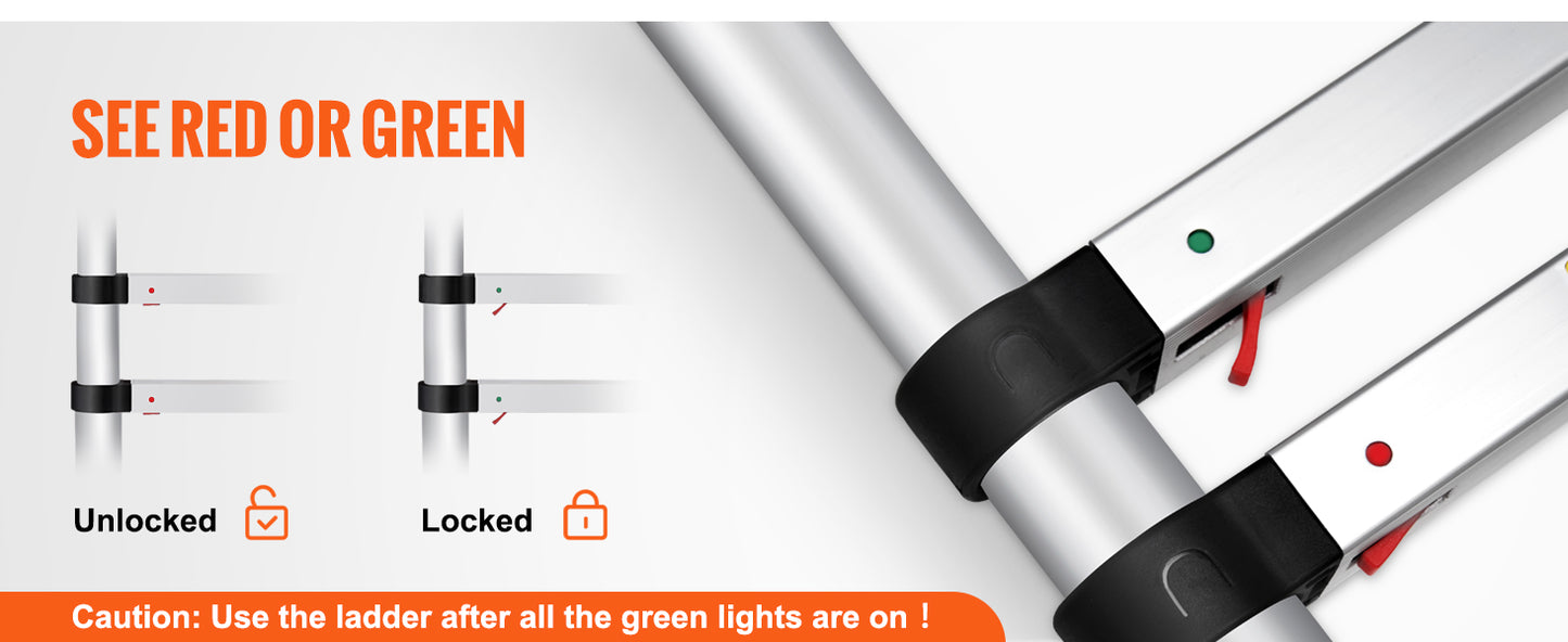 SteelLift™ Telescopic Heavy-Duty Ladder