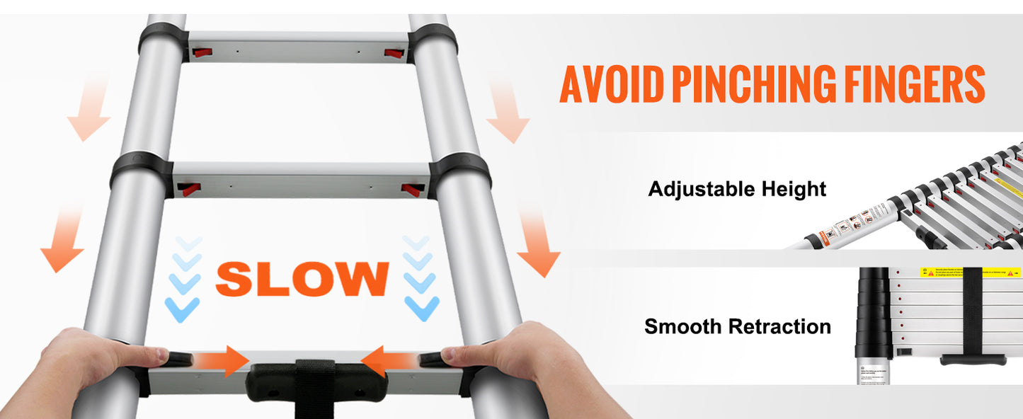 SteelLift™ Telescopic Heavy-Duty Ladder